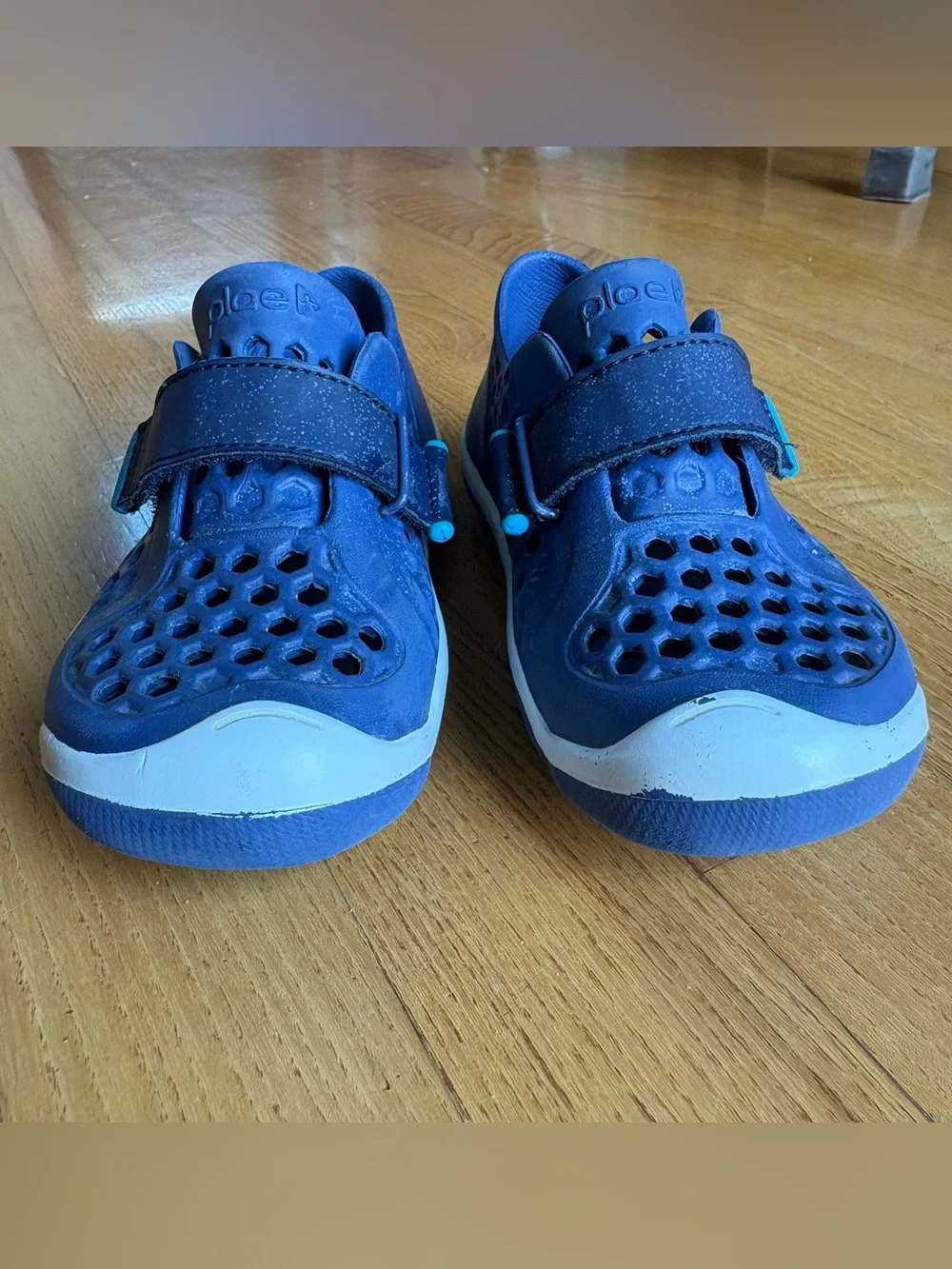 Plae Mimo Shoes Kids Slip On Blue White Water Sneaker Toddler Boys Size 10